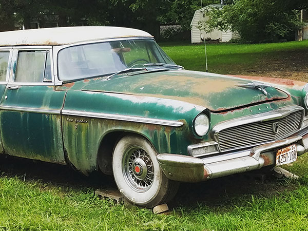 old weathered car